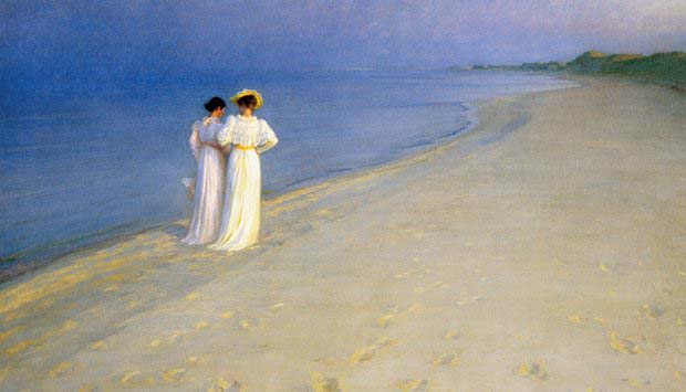 Peder Severin Kroyer Summer evening on Skagens Southern Beach